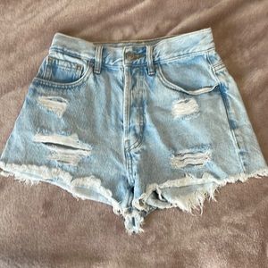 pacsun jean shorts, size 23, vintage high rise